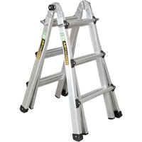 Telescoping Multi-Position Ladder, 2.916' - 9.75', Aluminum, 300 lbs., CSA Grade 1A VD689 | Edmonton Safety Supplies