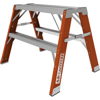 Buildman™ Step-up Workbench, 2' H x 33.5" W x 25.75" D, 300 lbs. Capacity, Fibreglass VD699 | Edmonton Safety Supplies