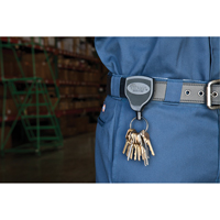 Super48™ Key Chains, Polycarbonate, 48" Cable, Belt Clip Attachment VE525 | Edmonton Safety Supplies