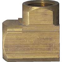 Extruded 90° Elbow Pipe Fitting, FPT, Brass, 1/8" YA811 | Edmonton Safety Supplies